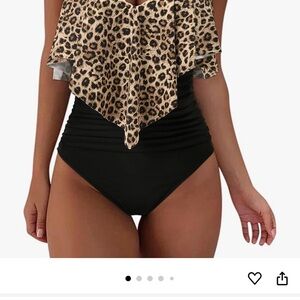 Leopard Print One Piece Swimsuit New never worn
